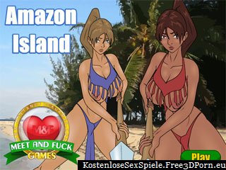 Amazon Insel mit einsamen Strand ficken Mädchen