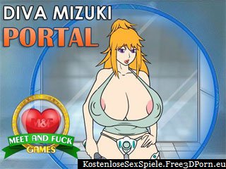 Diva Mizuki Portal mit nackten Titten Karikatur